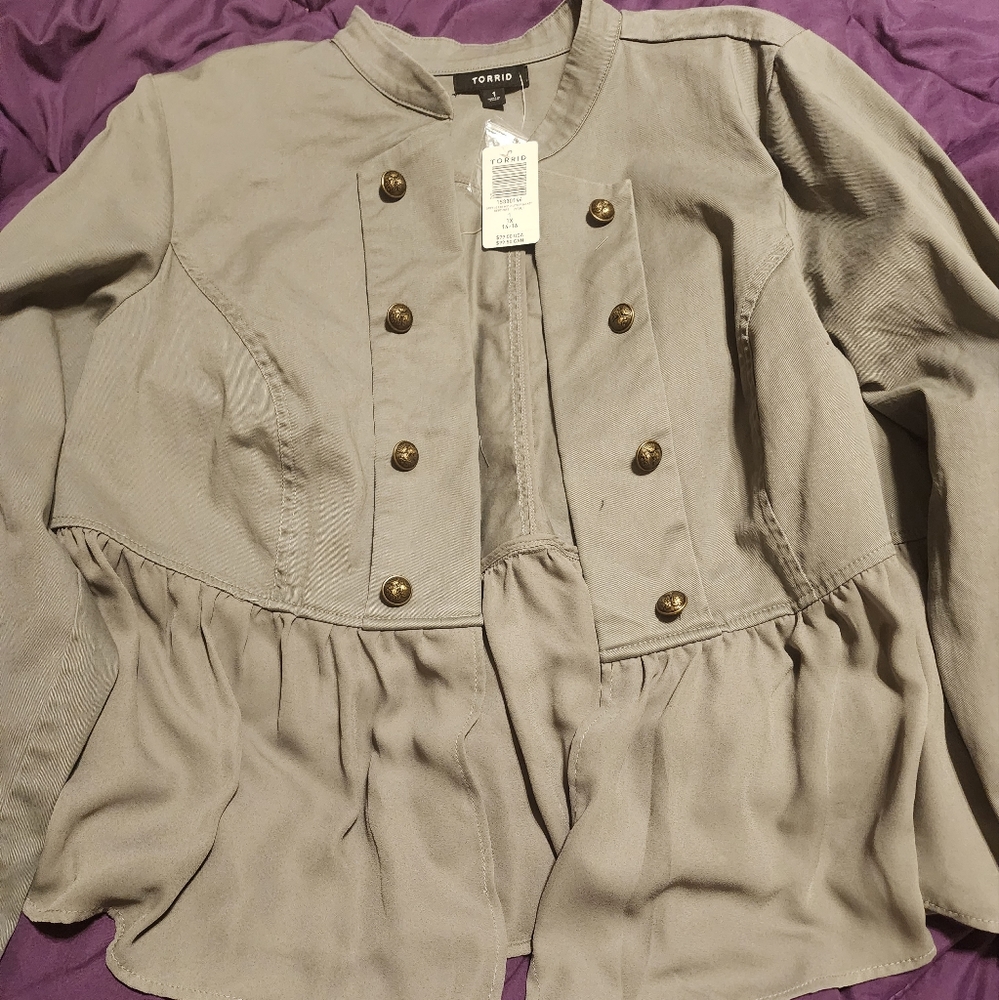 Torrid jacket size 1 gray
